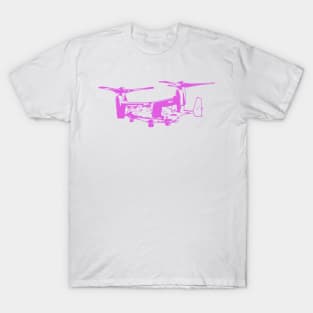 Bell Boeing V-22 Osprey - Pink Design T-Shirt